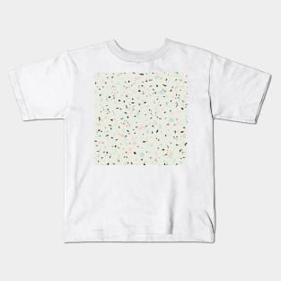 Tiny Pastel Terrazzo Texture Kids T-Shirt